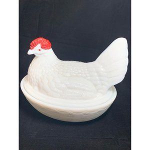 Vintage 1950s Westmoreland Hen/Eagle on Nest Marriage